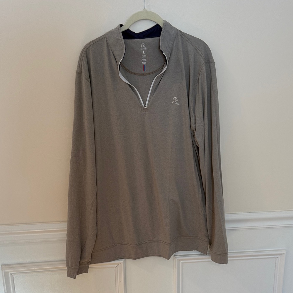 Rhoback Gray Quarter-Zip Pullover - image 1